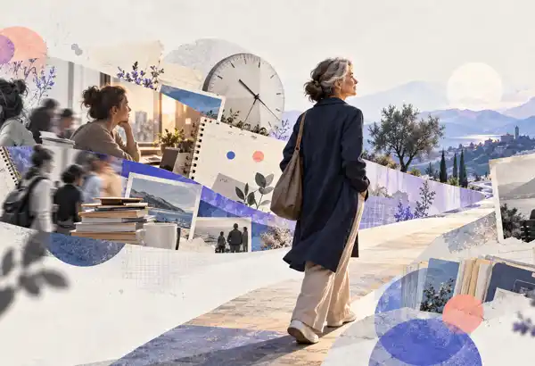 Imagem ilustrativa de uma pessoa em ambiente urbano para o artigo sobre TDAH e risco de demência.