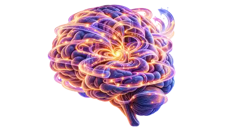 Ilustração de um cérebro representando a dependência química